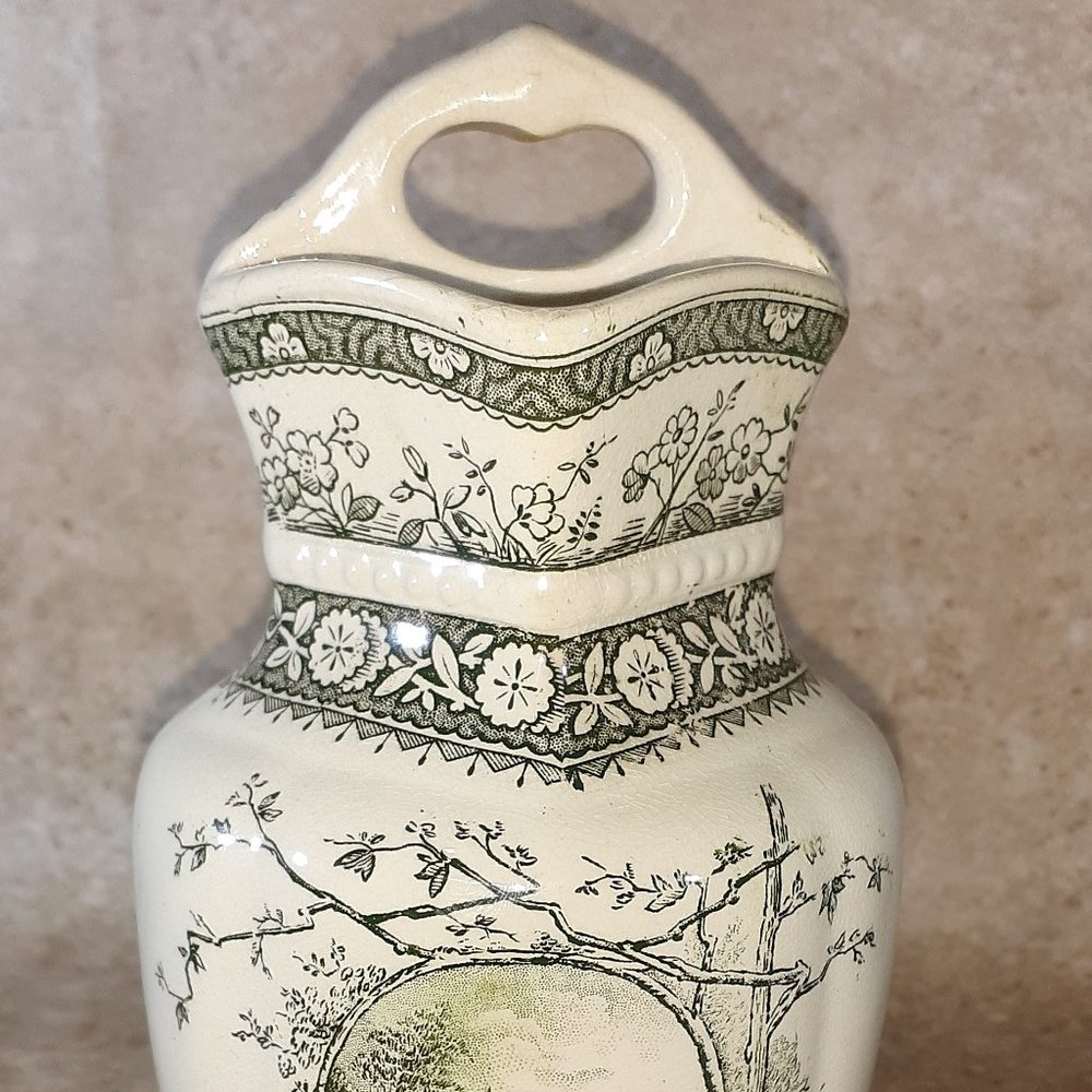 Antique Edge Malkin Osbourne Transferware Vase